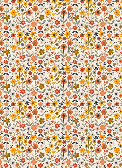 20686 Retro Floral 2 – Waterslide Decal for Enamel, Glass & Ceramic