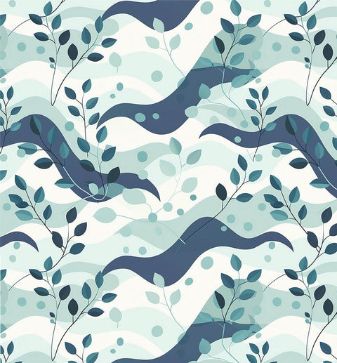 20637 Botanical Abstract – Waterslide Decal for Enamel, Glass & Ceramic