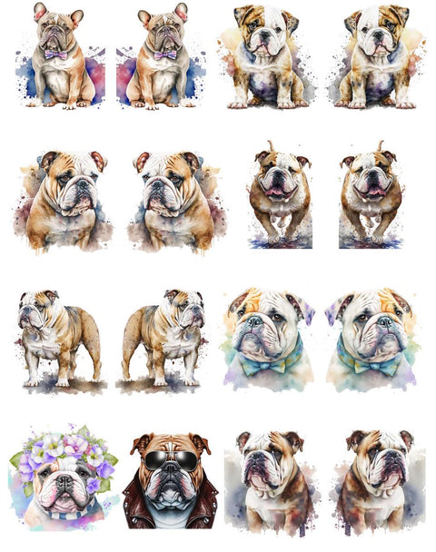 20636 Bulldogs Earring Sets – Waterslide Decal for Enamel, Glass & Ceramic