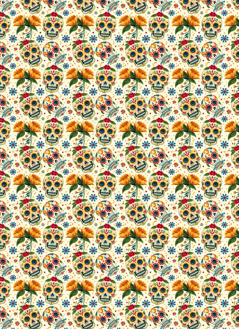 20644 Sugar Skulls 2 – Waterslide Decal for Enamel, Glass & Ceramic