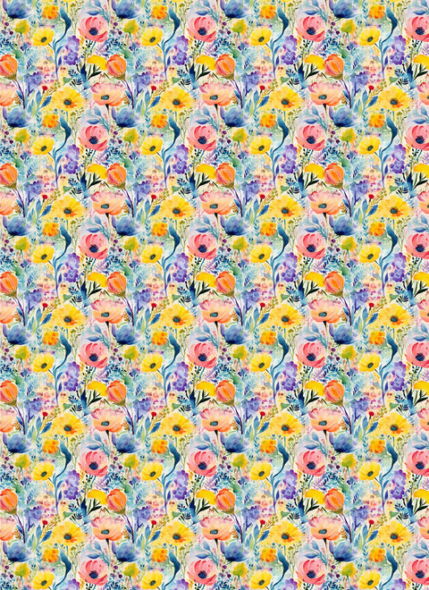 20646 Lively Floral – Waterslide Decal for Enamel, Glass & Ceramic