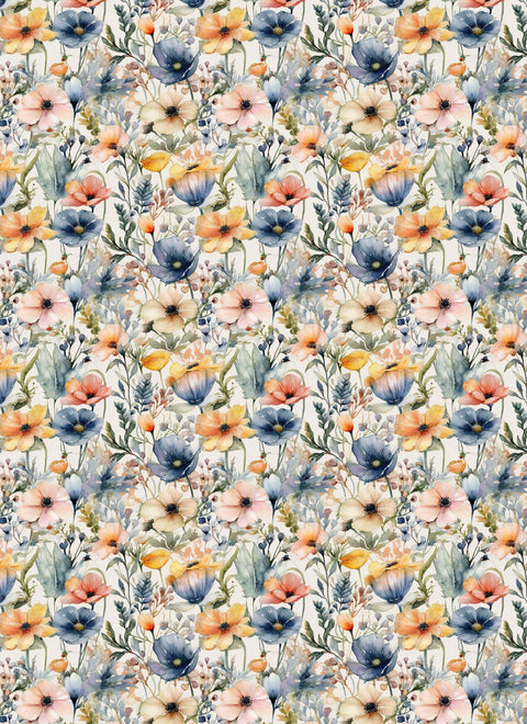 20650 Boho Wildflowers 5 – Waterslide Decal for Enamel, Glass & Ceramic