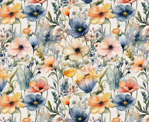 20650 Boho Wildflowers 5 – Waterslide Decal for Enamel, Glass & Ceramic