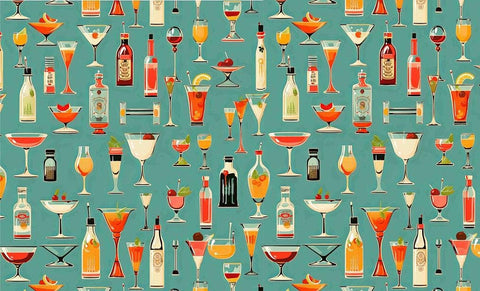 20431 1950's Culture 2 – Waterslide Decal for Enamel, Glass & Ceramic