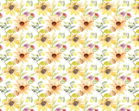 20652 Watercolor Sunflowers – Waterslide Decal for Enamel, Glass & Ceramic