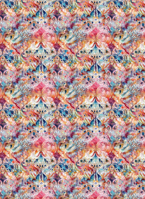 20679 Watercolor Boho 16 – Waterslide Decal for Enamel, Glass & Ceramic