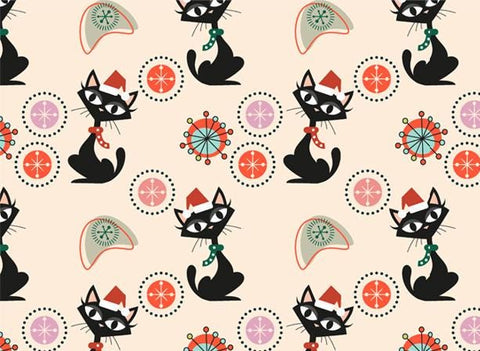 20707 Atomic Cat X'mas – Waterslide Decal for Enamel, Glass & Ceramic