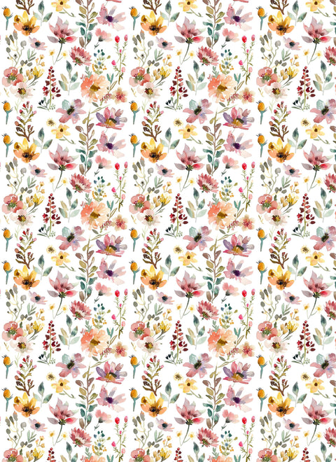 20695 Gentle Floral 1 – Waterslide Decal for Enamel, Glass & Ceramic