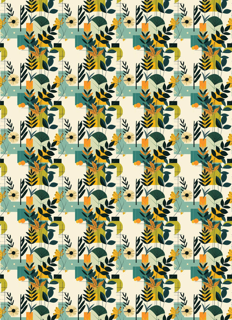 20726 Boho Botanical – Waterslide Decal for Enamel, Glass & Ceramic