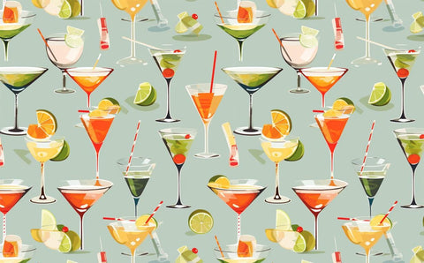 20727 Martini Anyone? – Waterslide Decal for Enamel, Glass & Ceramic