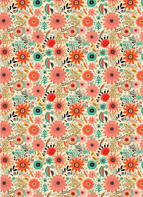 20733 Vintage Floral – Waterslide Decal for Enamel, Glass & Ceramic