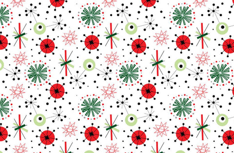 20709 Mid Century Modern Xmas – Waterslide Decal for Enamel, Glass & Ceramic