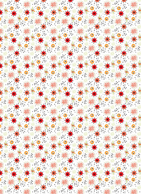 20710 Mid Century Modern 4 – Waterslide Decal for Enamel, Glass & Ceramic