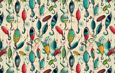 20711 Let's Go Fishing" – Waterslide Decal for Enamel, Glass & Ceramic