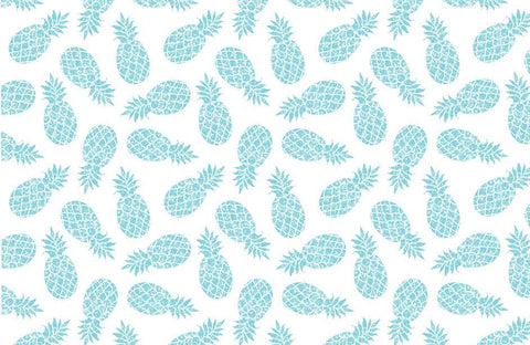 20712 Baby Blue Pineapples – Waterslide Decal for Enamel, Glass & Ceramic