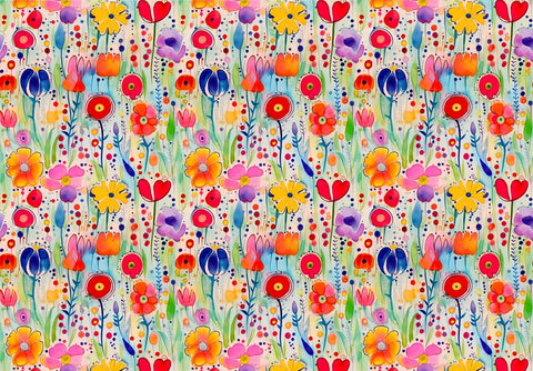 20725 Floral Fields 1 – Waterslide Decal for Enamel, Glass & Ceramic