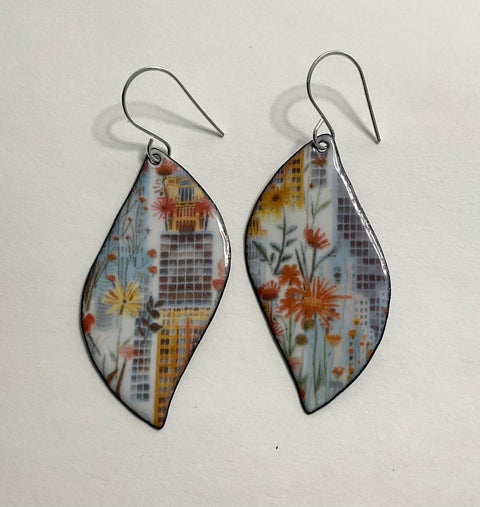 20688 Vintage Floral Cityscape – Waterslide Decal for Enamel, Glass & Ceramic