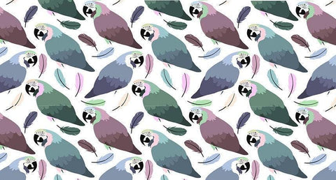 20379 Parrots 1 – Waterslide Decal for Enamel, Glass & Ceramic