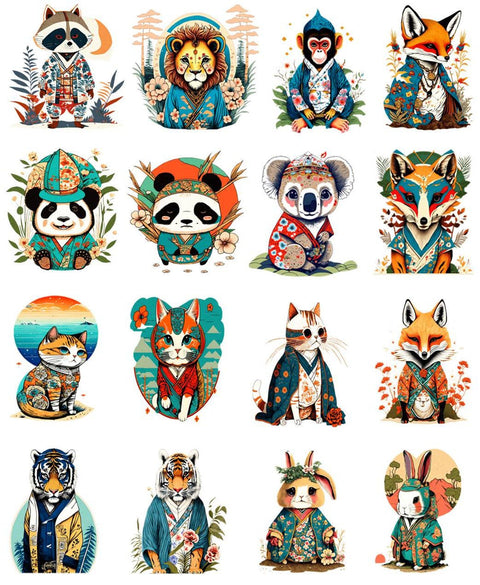 20760 Asian Animal Art – Waterslide Decal for Enamel, Glass & Ceramic