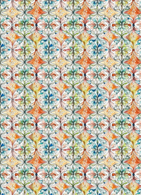 20762 Watercolor Abstract – Waterslide Decal for Enamel, Glass & Ceramic