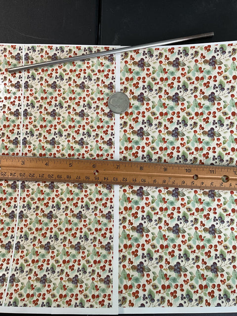 Berrylicious Design Enamel Decals, enamel supplies, ceramic decals, fusible decal, glass decals, 20755