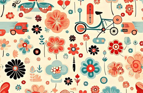 20256 Retro Glam – Waterslide Decal for Enamel, Glass & Ceramic