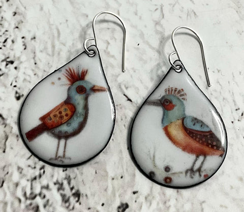 20345 Quirky Birds – Waterslide Decal for Enamel, Glass & Ceramic