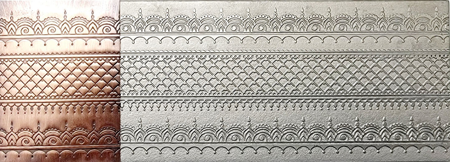 RMP0206 Mehndi Borders With Scales Rolling Mill Plate